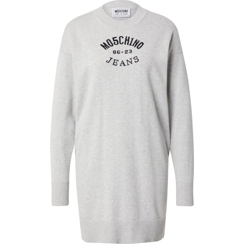 Moschino Jeans Úpletové šaty šedý melír / černá 109177484
