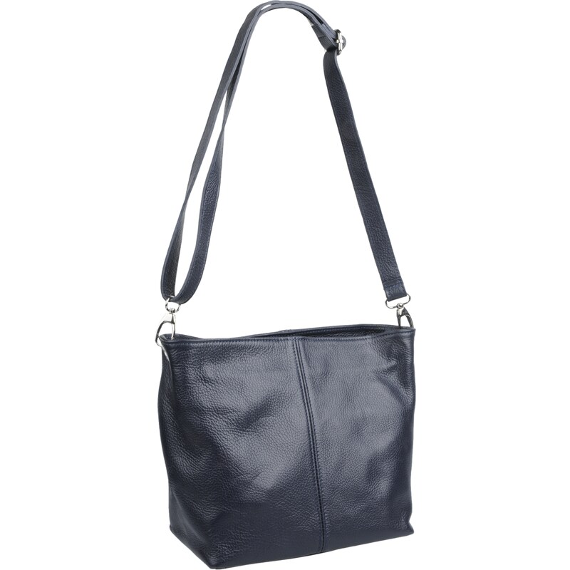 Modrá kožená italská crossbody kabelka Prisca Blu Scura NovaKabelka.cz 22963888