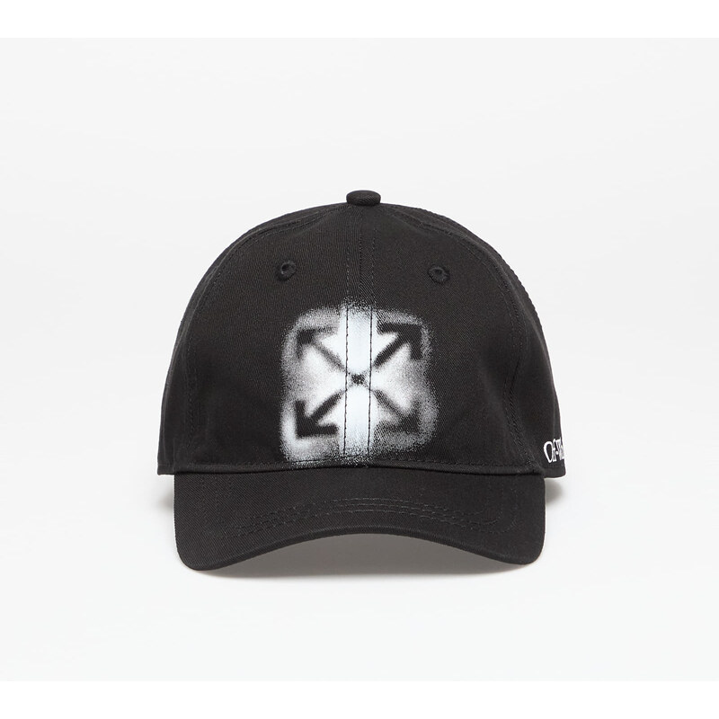 Kšiltovka Off-White Kids Arrow Spray Baseball Cap Black/ White