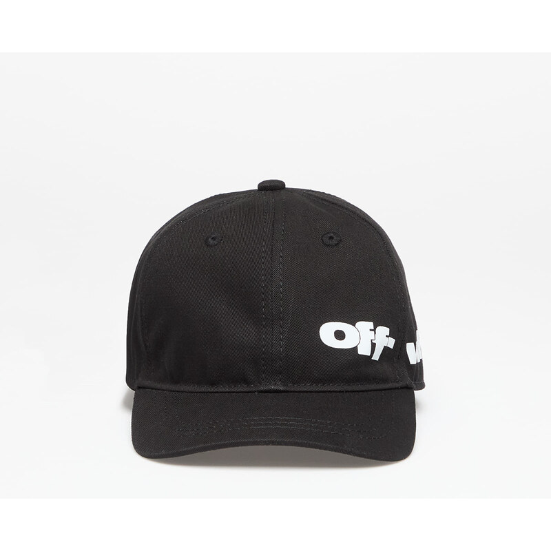 Kšiltovka Off-White Kids Type Graphic Baseball Cap Black/ White