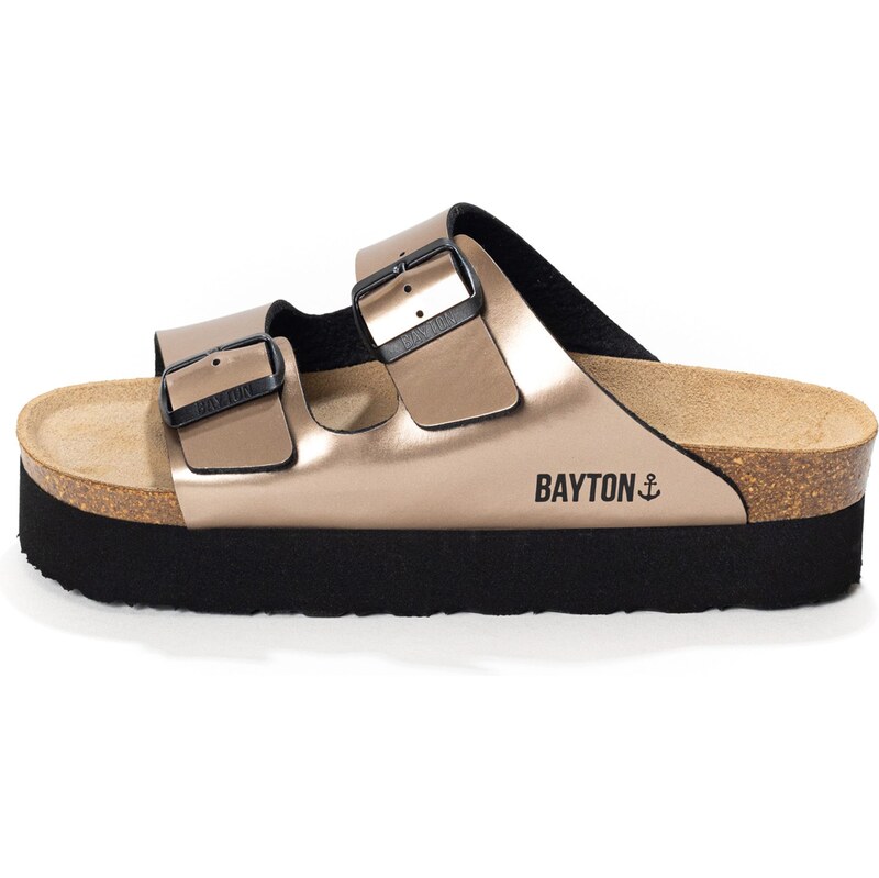 Bayton Pantofle JAPET béžová / bronzová / černá