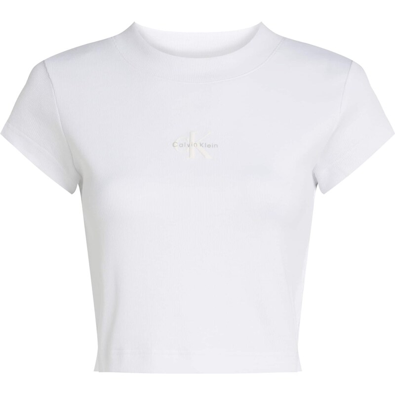 Calvin Klein Jeans Tričko světle šedá / bílá