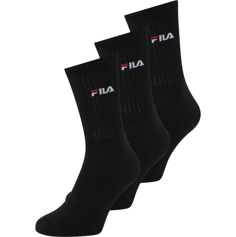 FILA Ponožky červená / černá / bílá