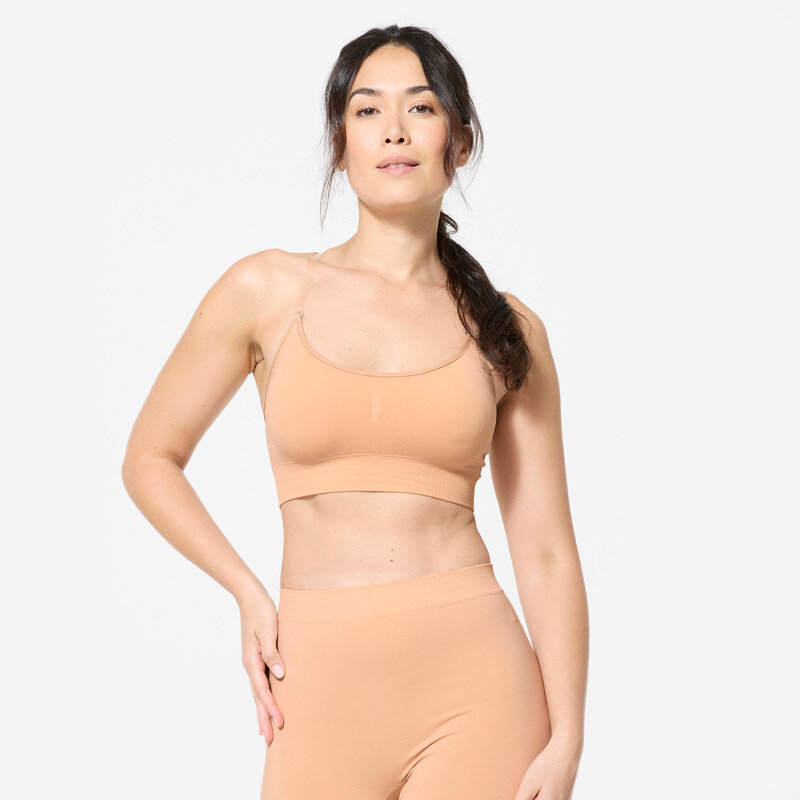 DECATHLON Dámská podprsenka s odnímatelnými ramínky nízké zpevnění 91635529