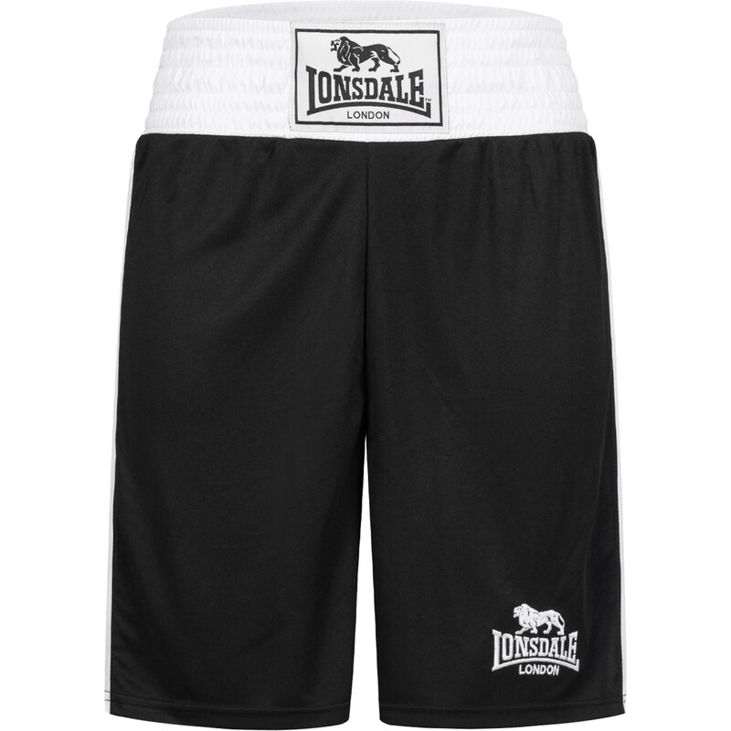 LONSDALE Sportovní kalhoty černá / bílá
