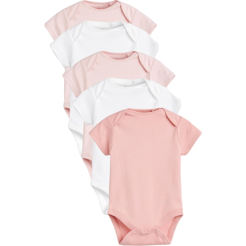 Next Dupačky/body pink / bílá