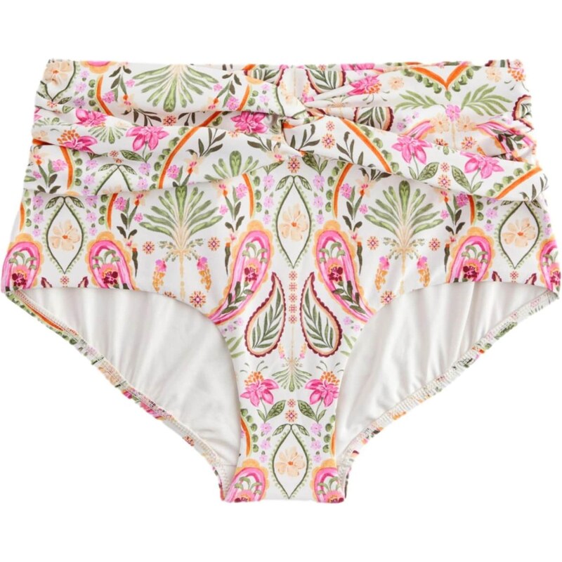 Next Spodní díl plavek světle béžová / zelená / cyclam / pink