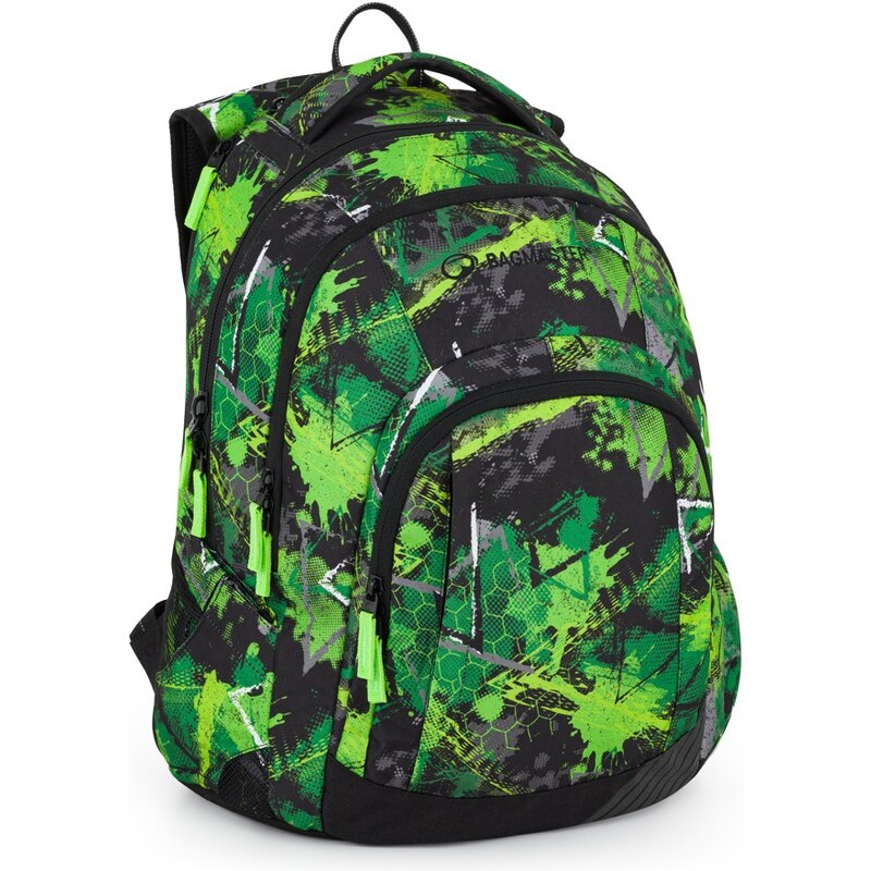 Bagmaster LINCOLN 25 A studentský batoh – zeleno-černý