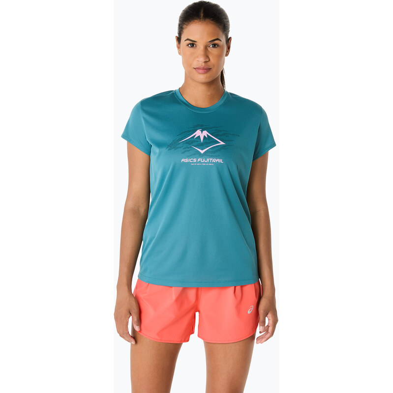 Dámské běžecké tričko ASICS Fujitrail Logo atlantis blue