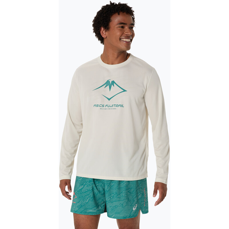Pánské běžecké tričko Longsleeve ASICS Fujitrail Logo birch