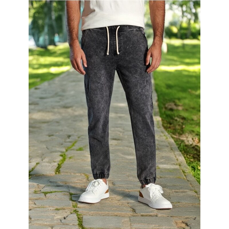 Sinsay - Džínové joggery - šedá