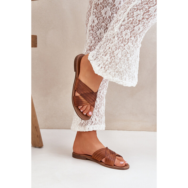 Boto Kožené Dámské Pantofle Lewski Shoes