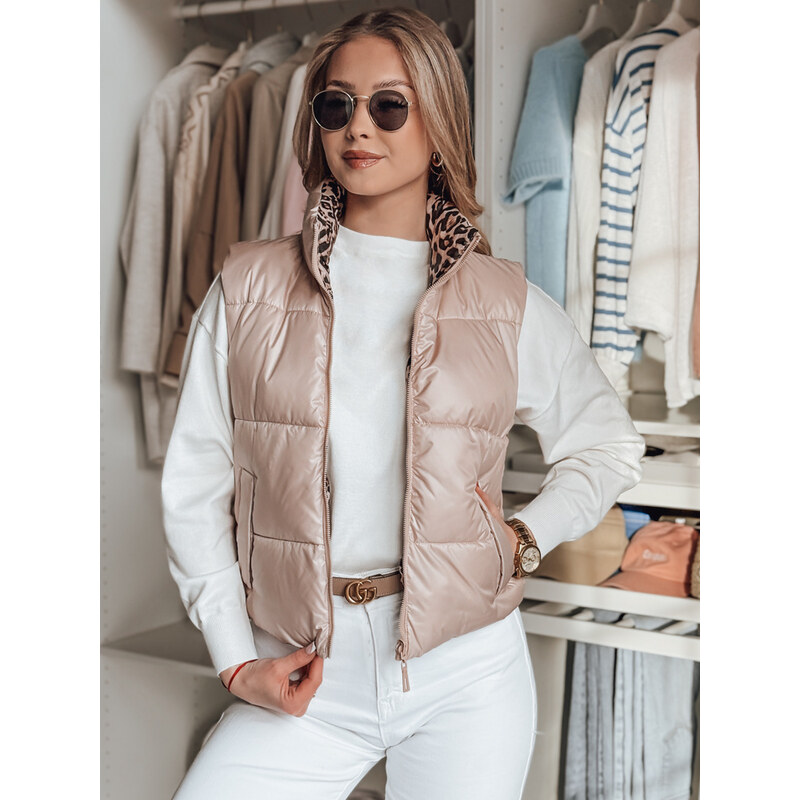 BASIC Růžová dámská oboustranná vesta CHIPUFF TY4823