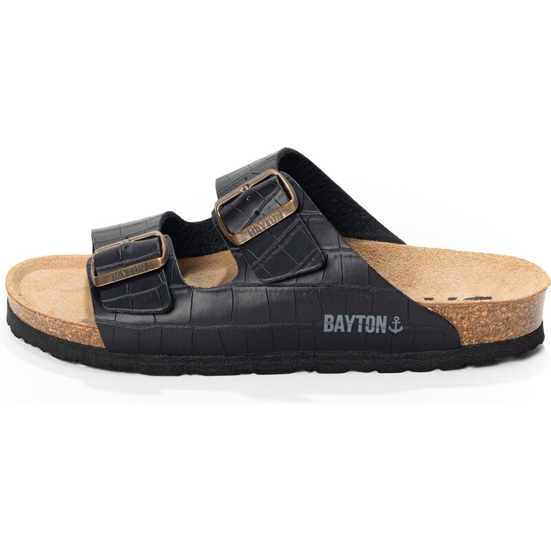 Bayton Pantofle Athena písková / světle šedá / černá