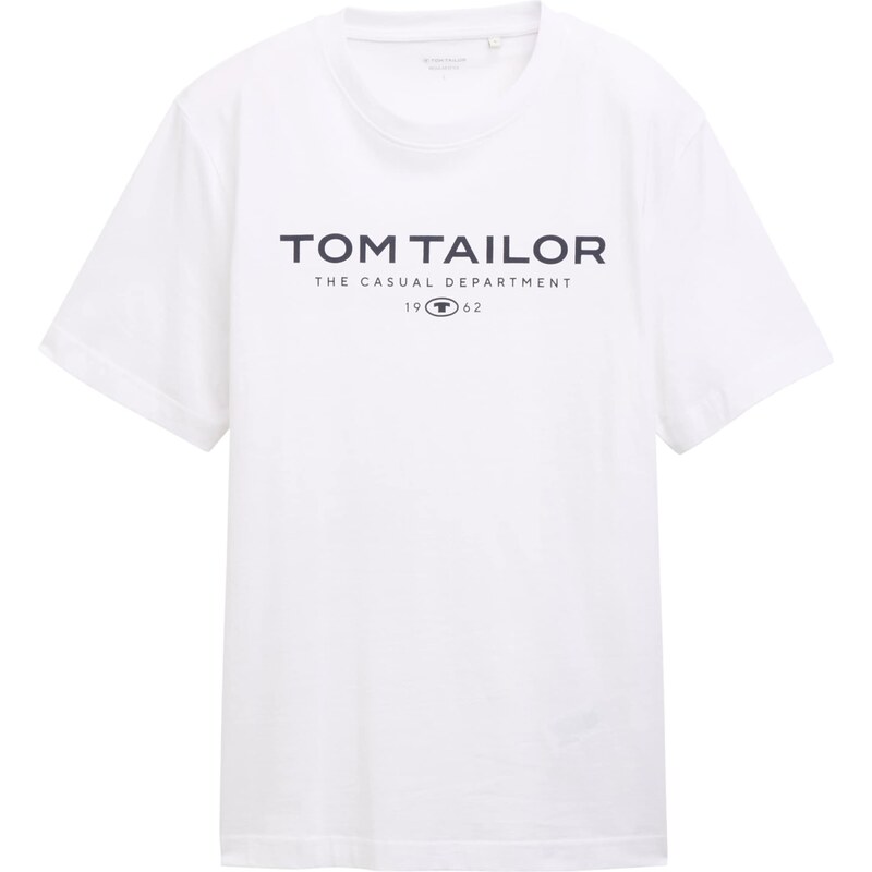 TOM TAILOR Tričko marine modrá / bílá