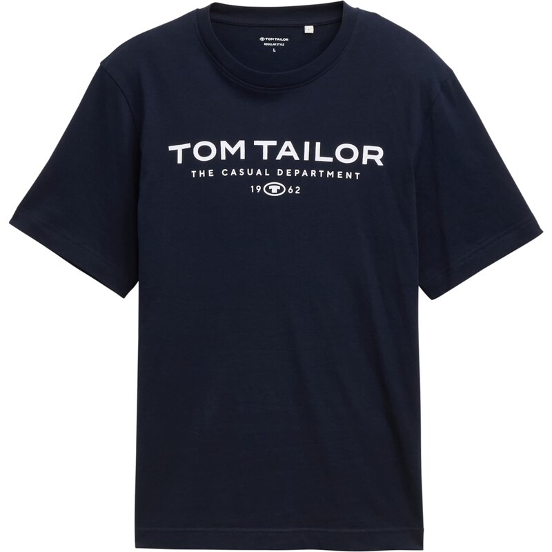 TOM TAILOR Tričko námořnická modř / bílá