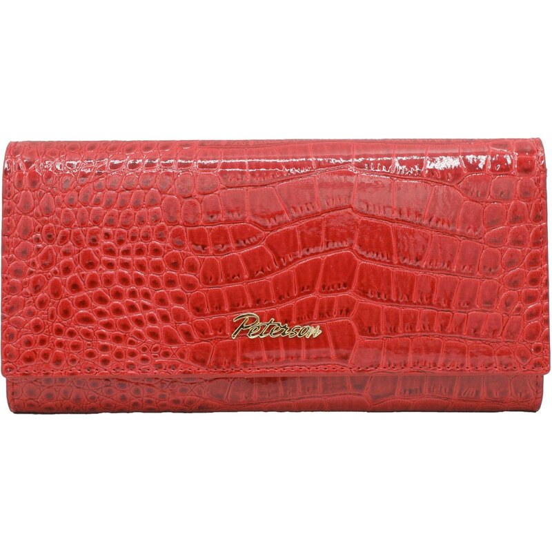 Dámská kožená peněženka Peterson CR-409 červená 107142536