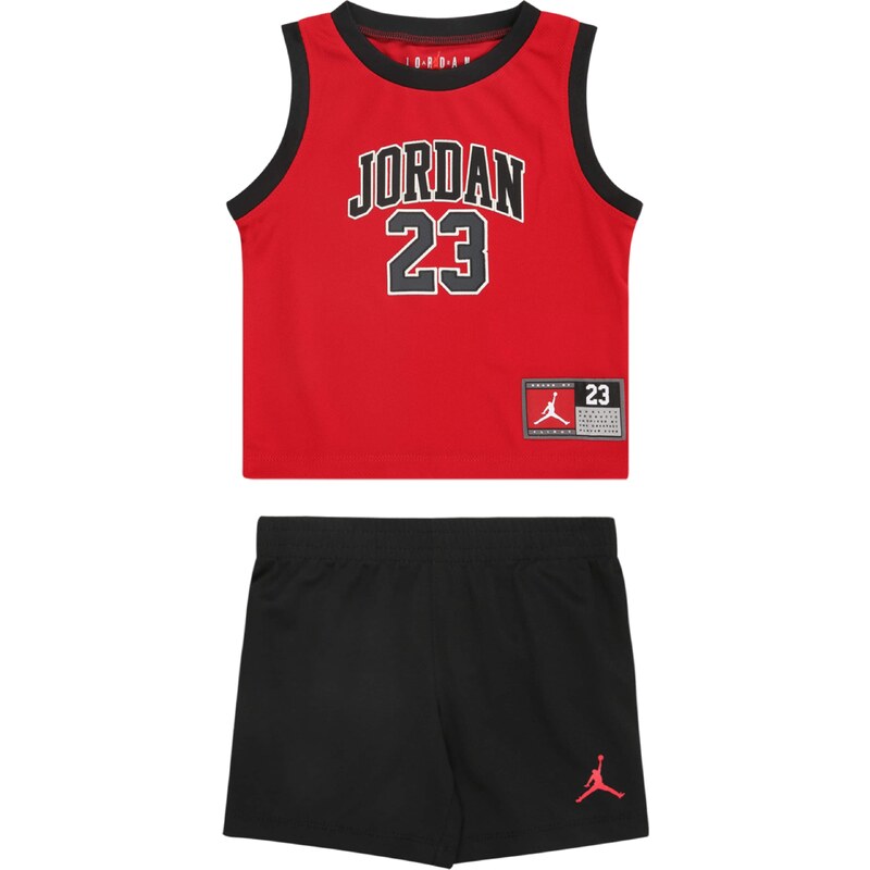 Jordan Sada šedá / červená / černá / bílá