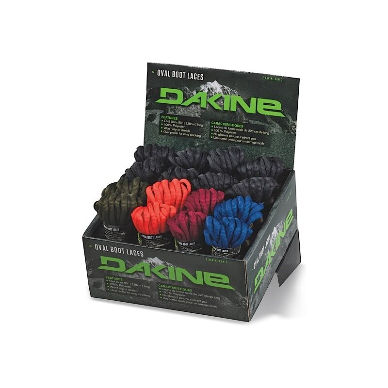 tkaničky DAKINE - Oval Laces - Box (16 Pairs) Assorted (ASSORTED)