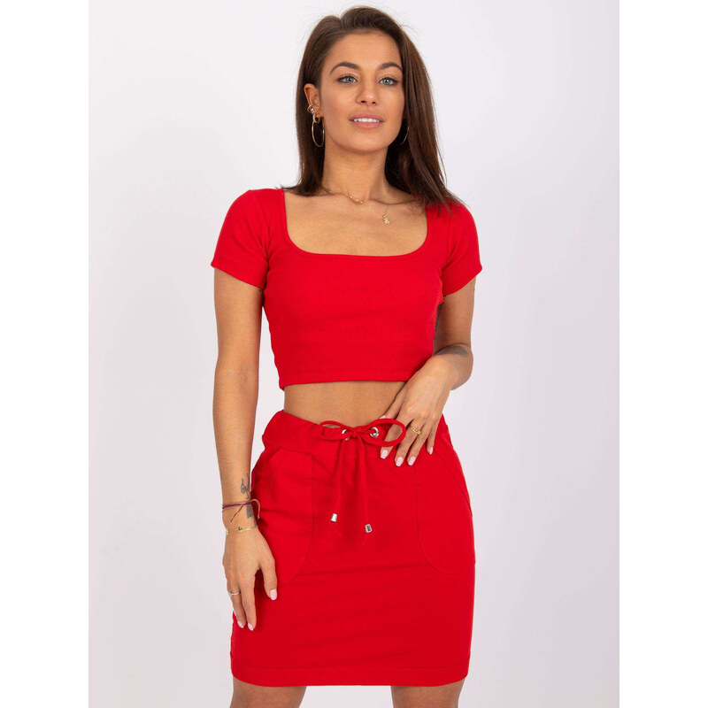 Dámské tričko TOP RV TS 7538.12P Červená - Rue Paris 103979638