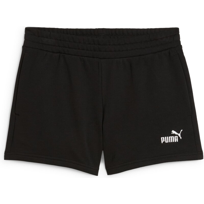 PUMA Sportovní kalhoty ESS No. 1 černá / bílá