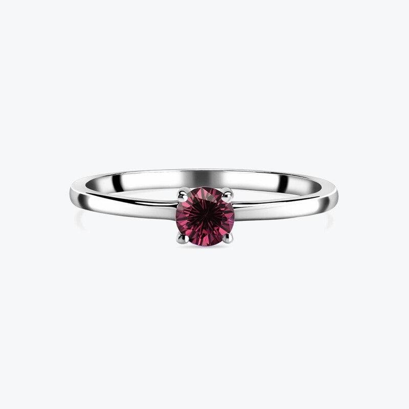 Estemia Stříbrný prsten s rhodolitovým granátem - Ag925 103967759