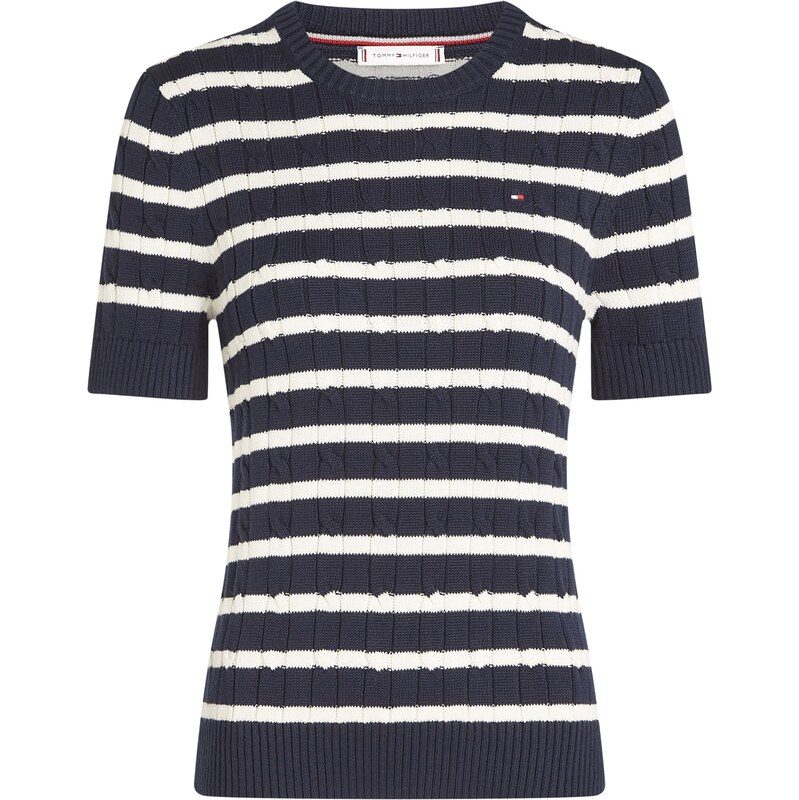 TOMMY HILFIGER Svetr modrá / bílá 115686166