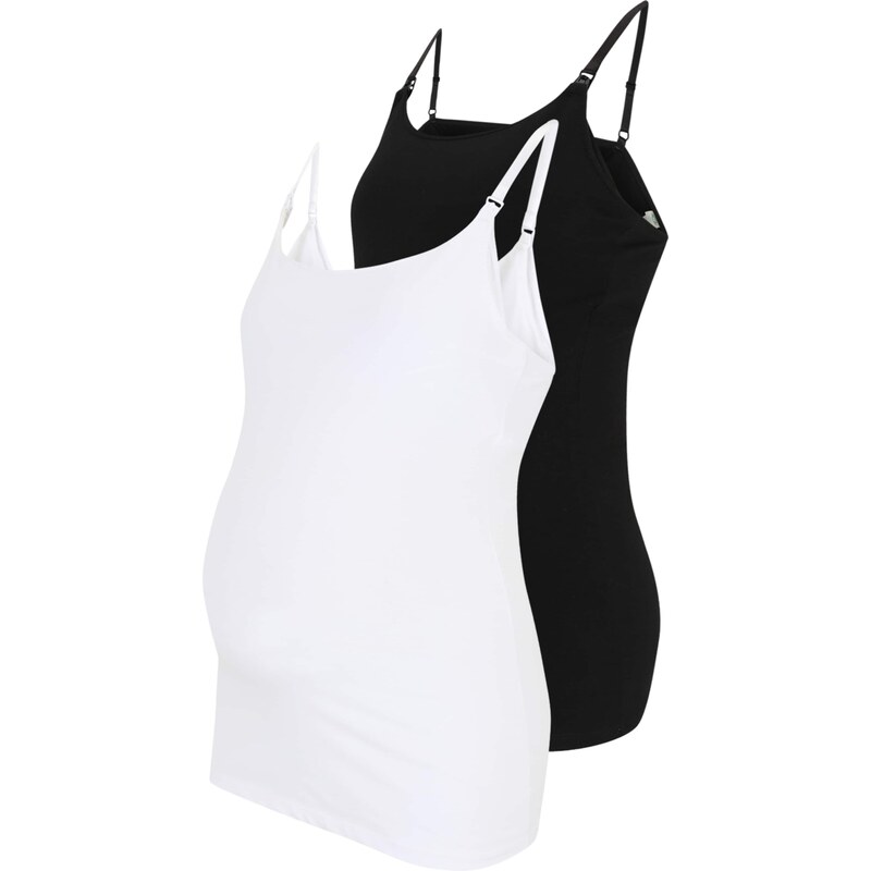 Lindex Maternity Top černá / bílá 104010122
