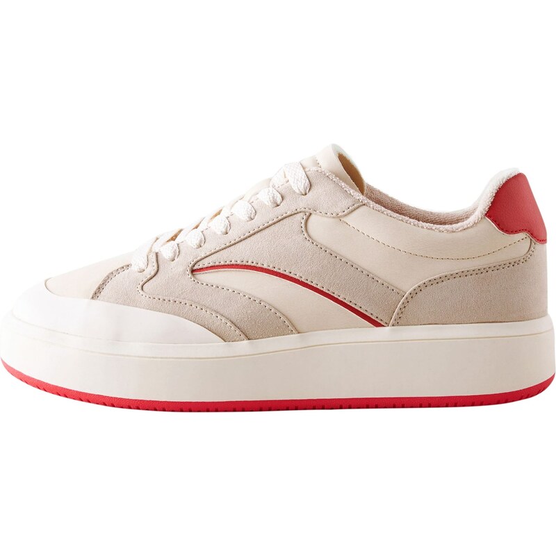 Next Tenisky Forever Comfort béžová / červená / přírodní bílá