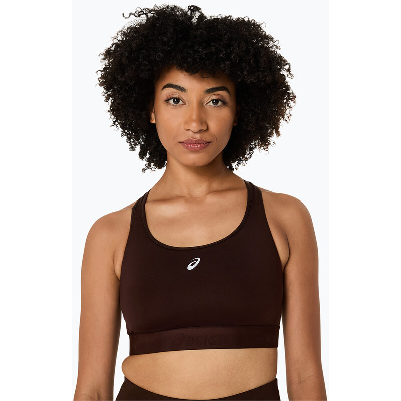 Fitness podprsenka ASICS Road Compression coffee