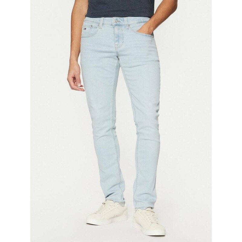 Tommy Jeans pánské světle modré džíny