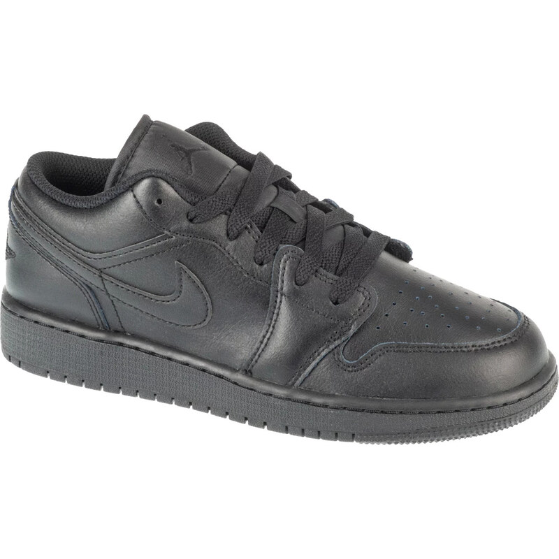 Černé chlapecké tenisky Air Jordan 1 Low GS Černá