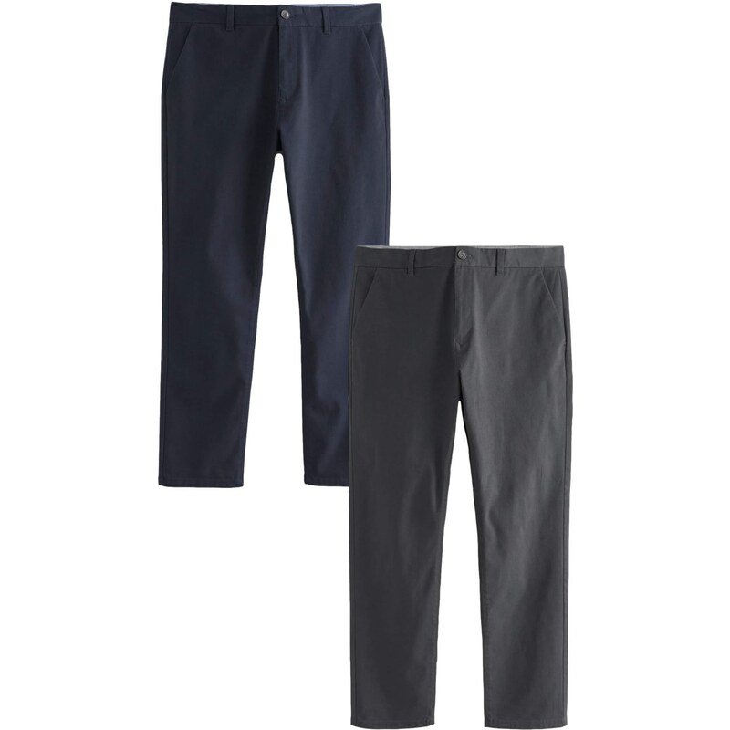 Next Chino kalhoty modrá / šedá