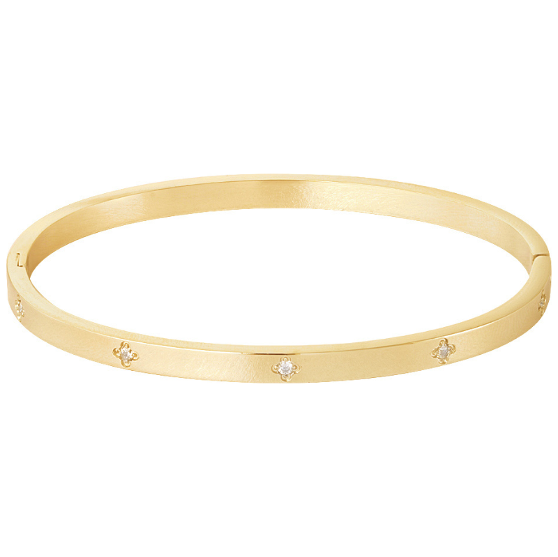 SYLVIENE Pevný náramek STONES Gold 100404818
