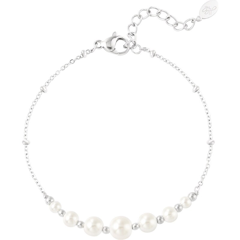 SYLVIENE Náramek PEARL PARTY Silver 104050635