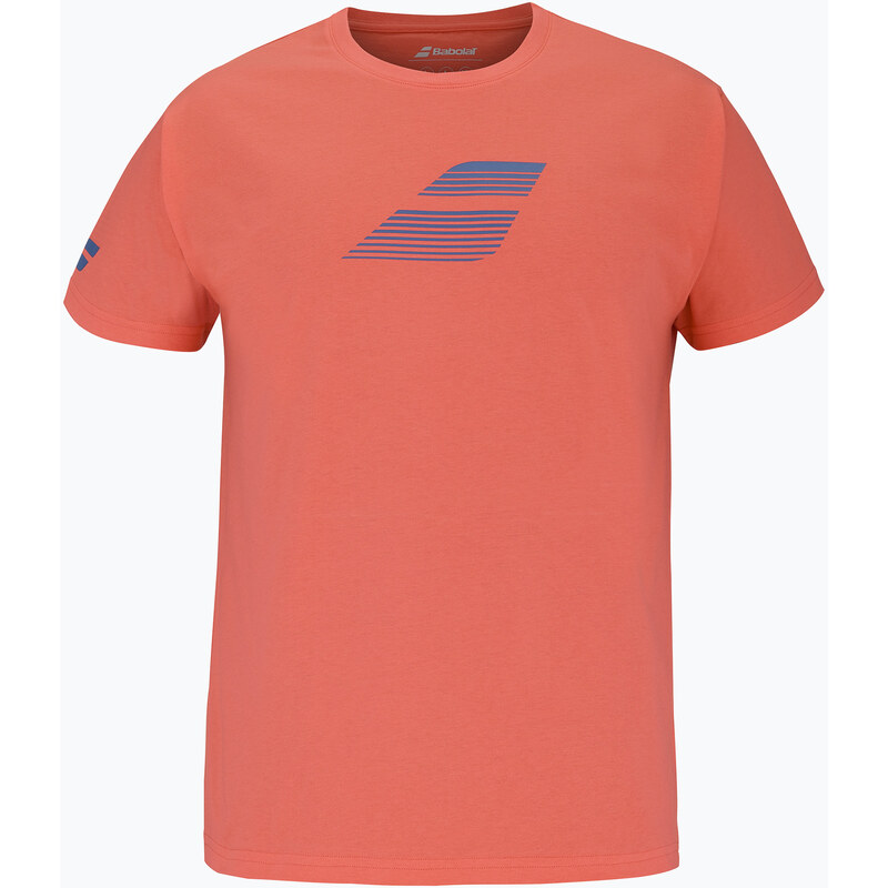 Dětské tričko Babolat Exercise Cotton Jr hot coral