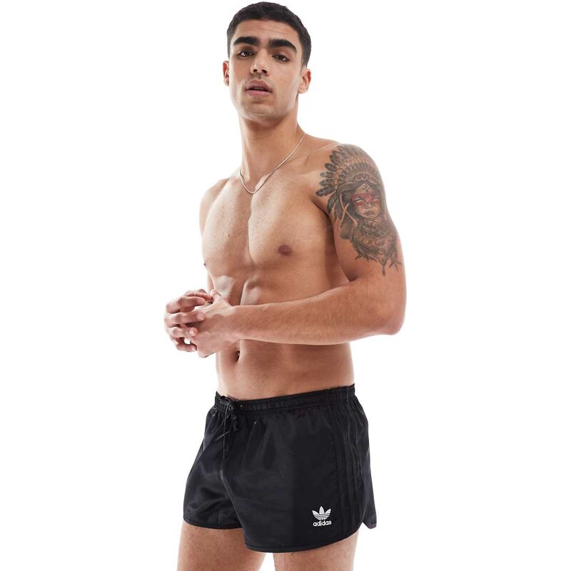 adidas performance adidas Swimming 3 inch swim shorts in black