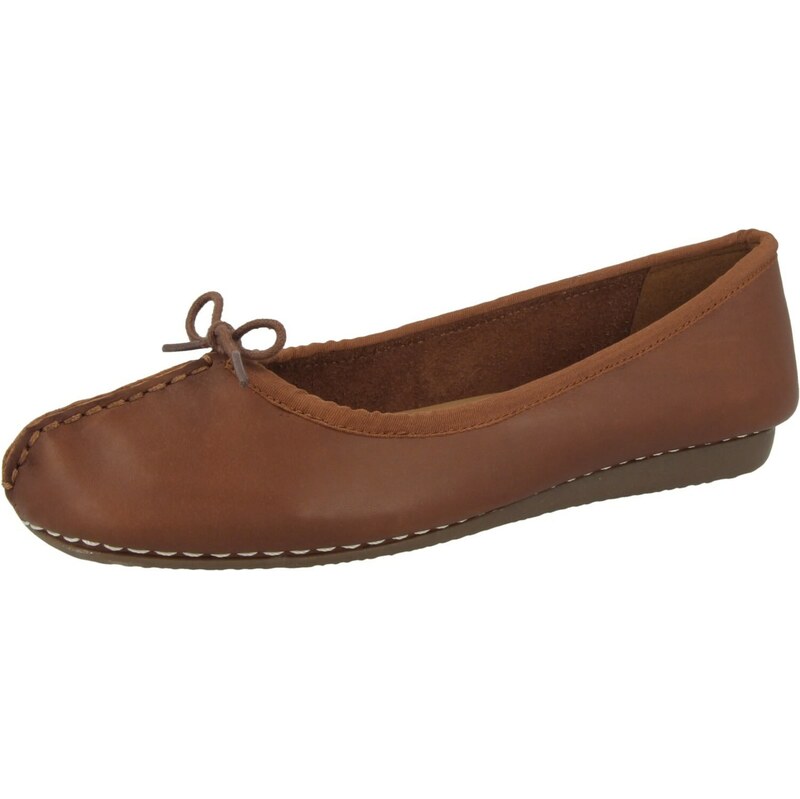 CLARKS Baleríny Freckle Ice hnědá