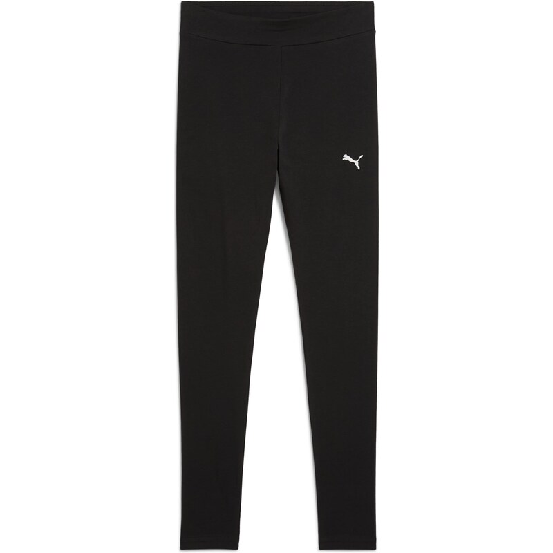 PUMA Sportovní kalhoty Ess černá / bílá
