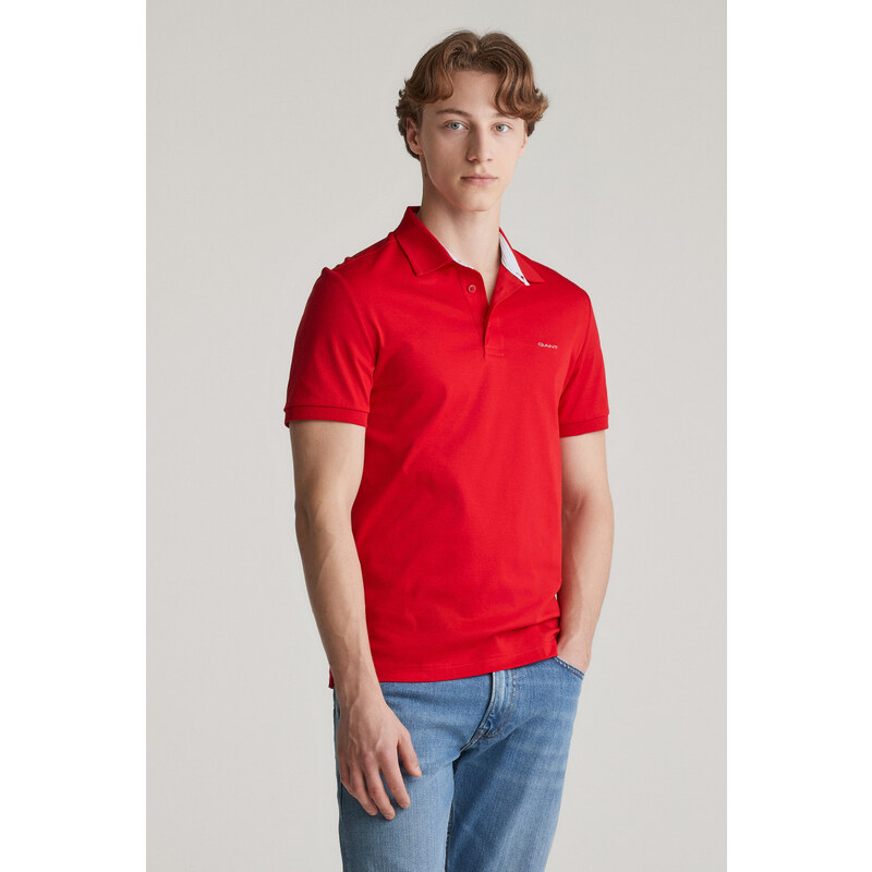 POLOKOŠILE GANT MERCERISED SS POLO RUBY RED