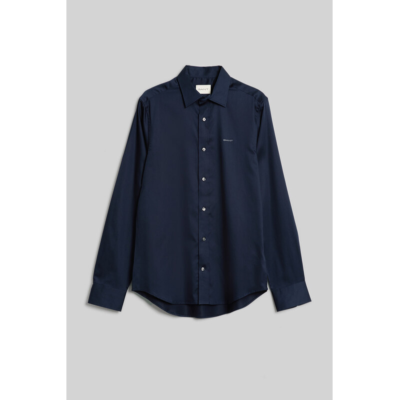 KOŠILE GANT SLIM SATEEN SHIRT EVENING BLUE
