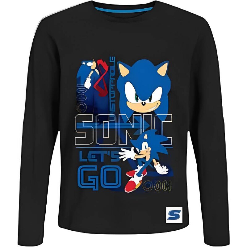 Sonic tričko černé SON23-1792 110354256