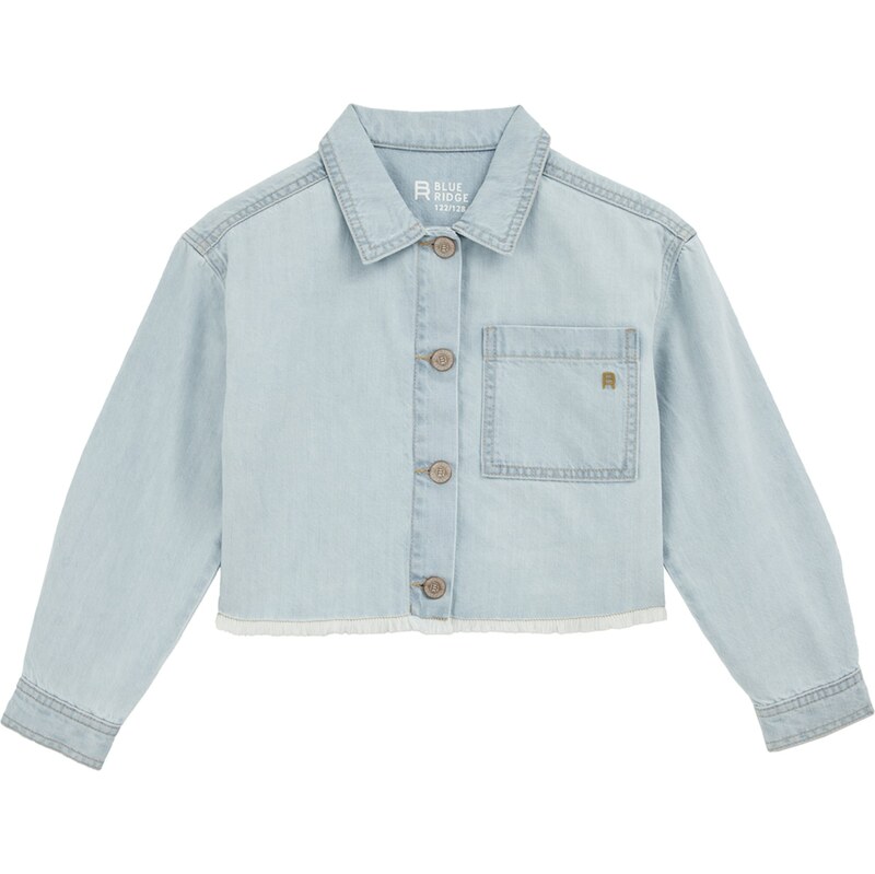 WE Fashion Přechodná bunda světlemodrá