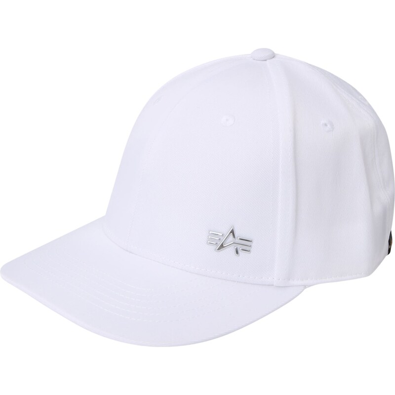 ALPHA INDUSTRIES Kšiltovka stříbrná / bílá 104073975