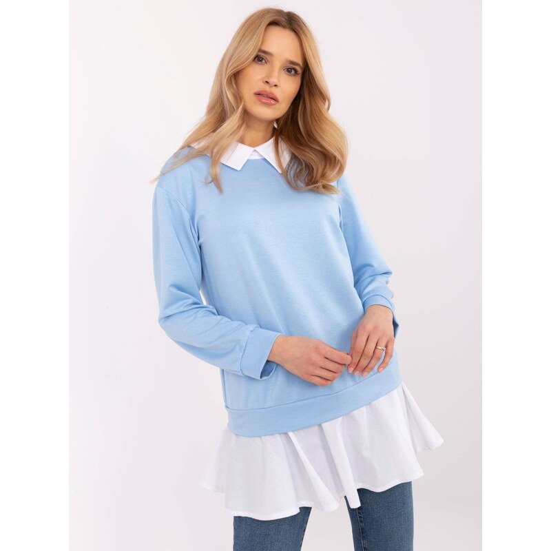 Italy Moda Blouse-MI-BZ-A5997.49-light blue