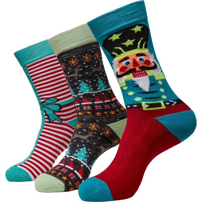 Urban Classics Ponožky Christmas Nutcracker mix barev 105462593