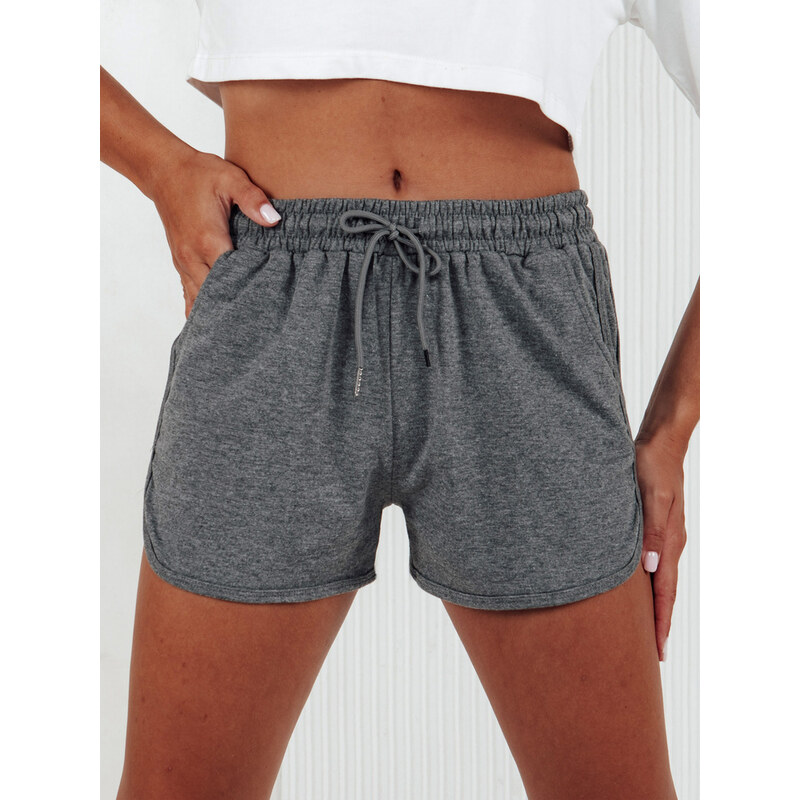 BASIC Tmavě šedé teplákové šortky GO SPORT Šedá