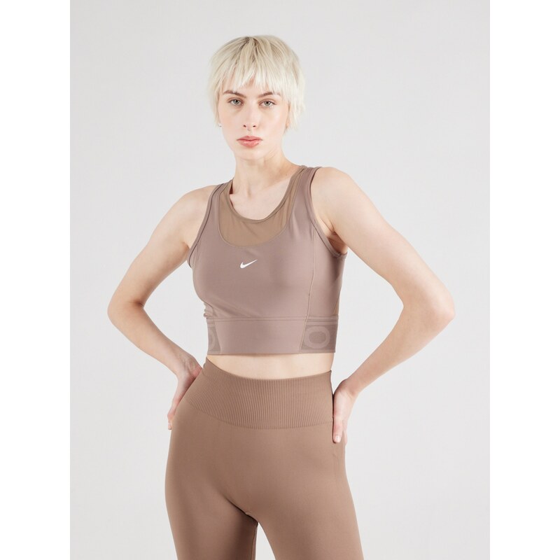 NIKE Sportovní top brokátová / bílá