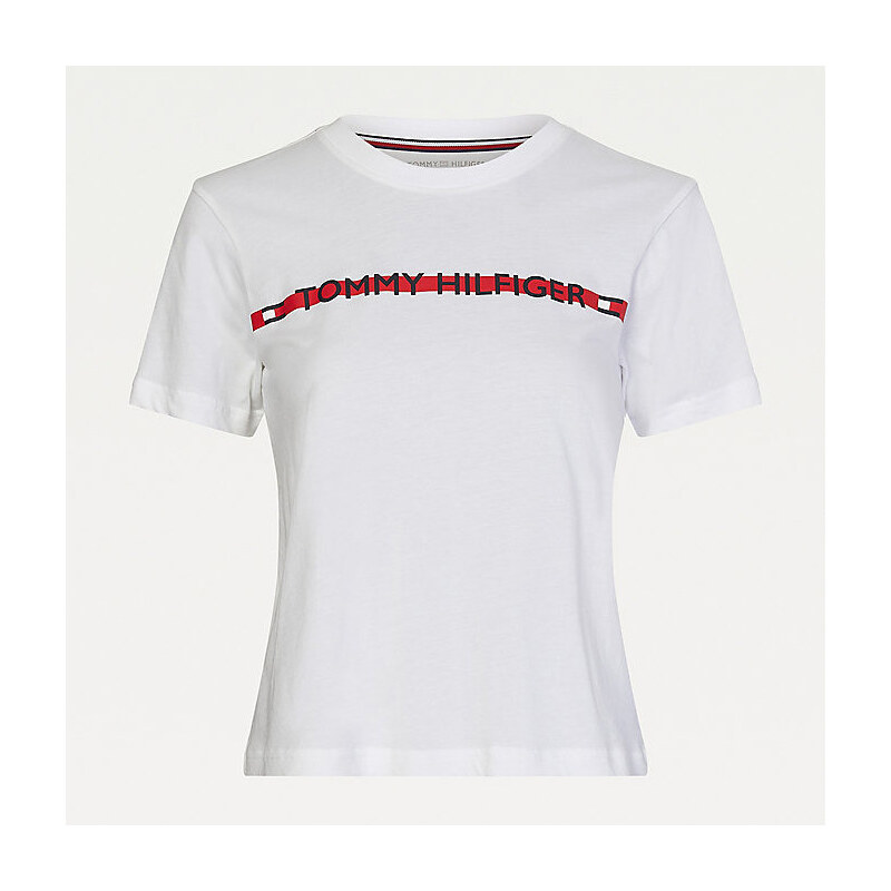 Dámské Tričko s krátkým rukávem UW0UW02551-YBR - Tommy Hilfiger
