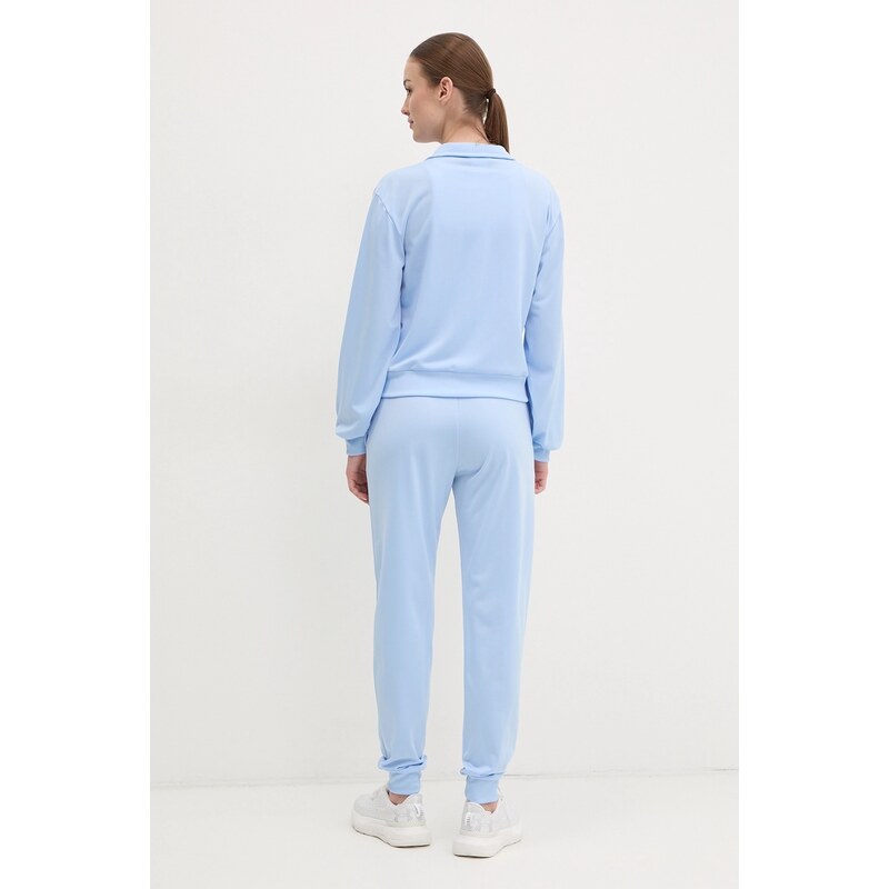 Tepláková souprava adidas Feelcozy modrá barva, JD2704